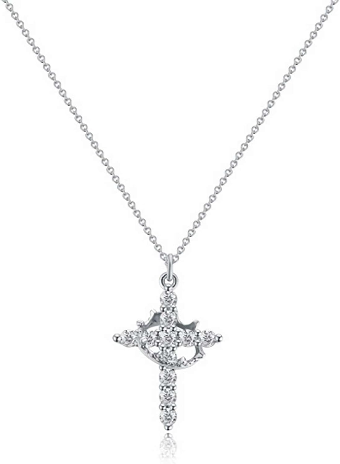 Paved Cross Rotated Crown Necklace, Diamond Cross Bhutan Ubuy