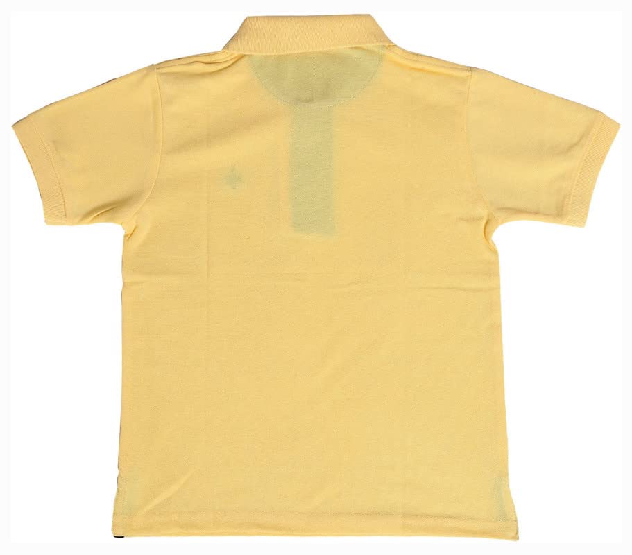 Image of Boys Cotton Polo T-Shirt Regular Fit Half Sleeve Plain Collar T-Shirt, Soft Breathable Casual Wear