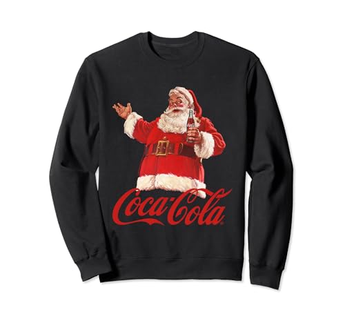 Coca Cola Christmas Santa Bottle Sweatshirt