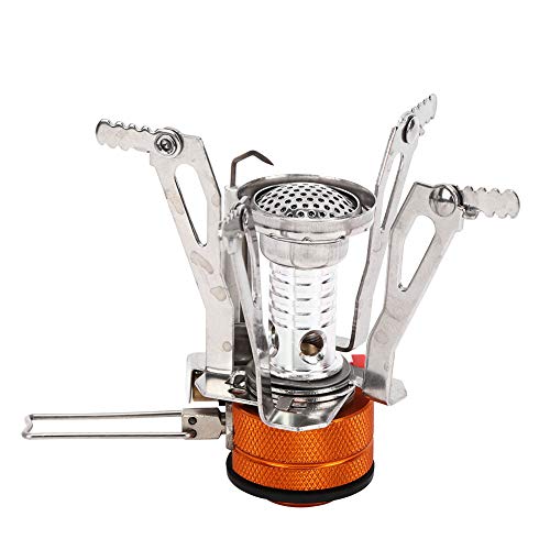 Minifogão Bolso BORDSTRACT, Fogão Acampamento Dobrável Em Aço Inoxidável 304, Queimador Isqueiro Ele