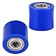 Suuonee Ketten rolle, 8mm Universal Ketten rolle Spann rolle Radfü hrung für Motorrad Dirt Bike Enduro[Blau]