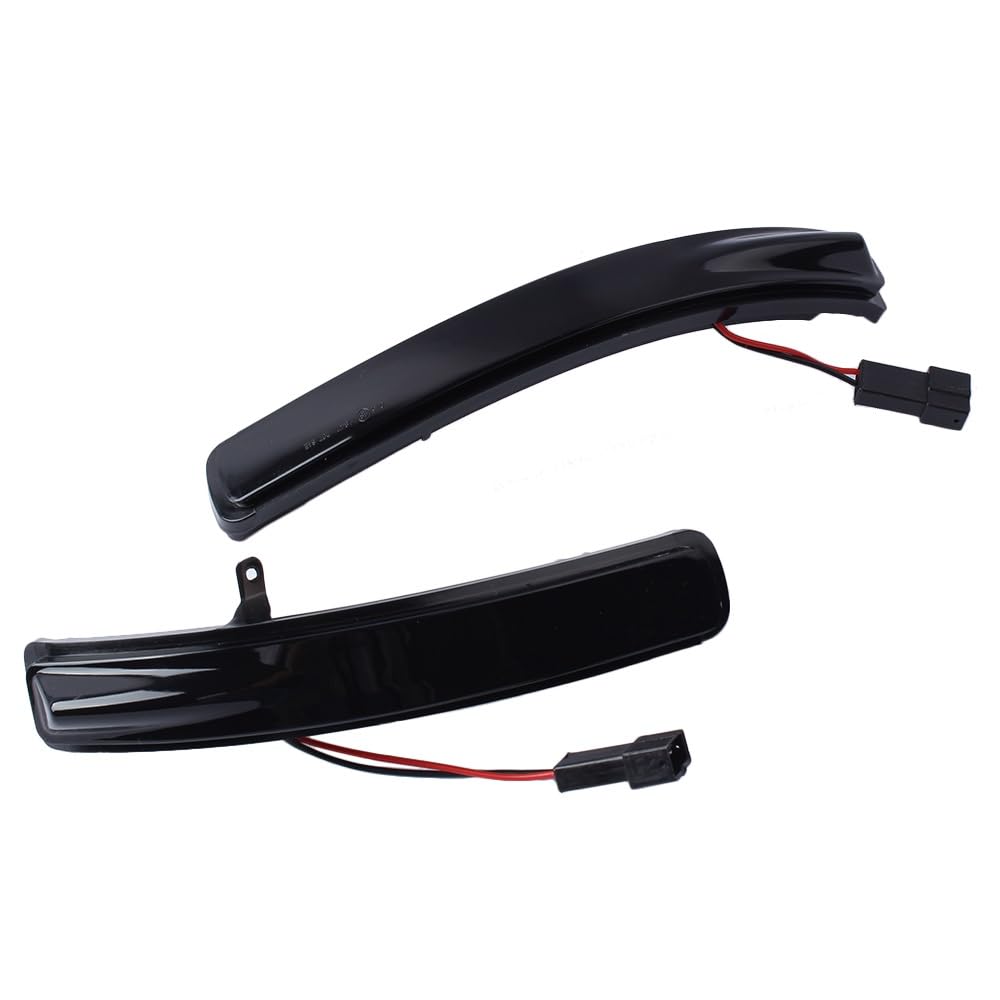 SYLTER Intermitentes AutomóViles Luz Señal Giro Espejo Lateral Luces Led Señal Giro Ámbar Dinámicas con Lente Ahumada para Ford para Explorer 2011-2019 Accesorios Coche Intermitente Espejo Lateral