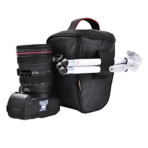 Funda para cámara DSLR de nylon FOSOTO negra miniatura 6