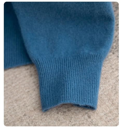 Men's High Collar Sweater Men Loose Knitted Sweater Warm Pullover Long Sleeve Pullovers Jumpers3