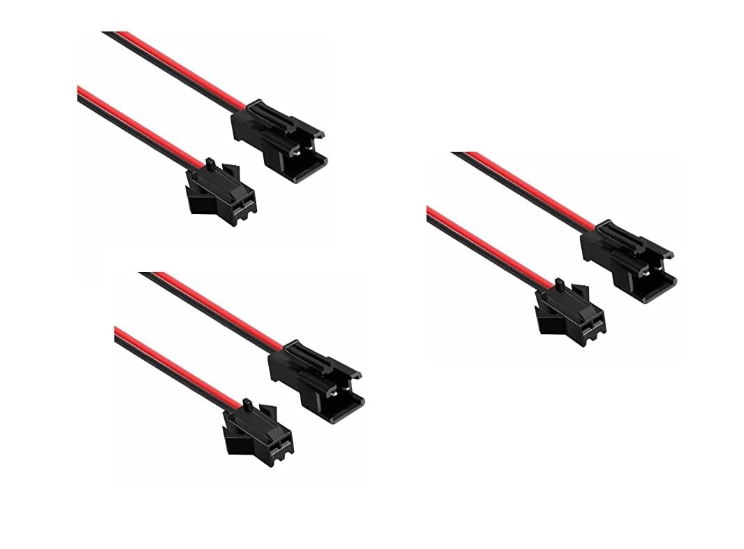 22 AWG JST SM 2 Pin Plug Male and Female Connector with 115 mm wire-image-24