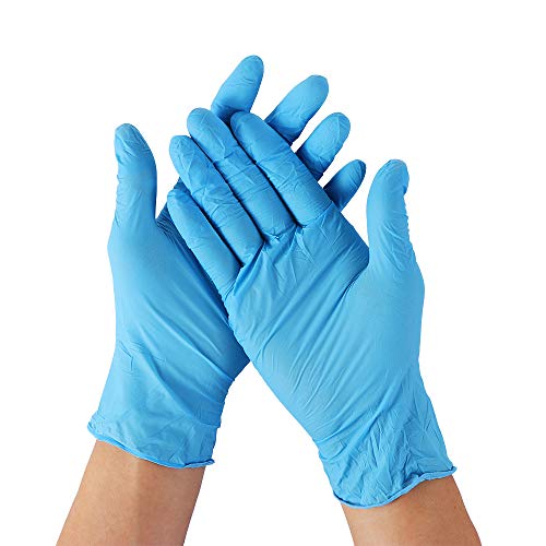 50/100PCS Soft Nitrile Gloves, 50 Pairs, Latex-Free, Powder-Free, Texture-Free, Disposable Cleaning Products Spa Hair Salon(L,50pcs)
