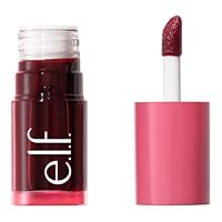 e.l.f. Sheer For It Blush Tint, vielseitiger Lippen- und Wangen-Tint, für einen natürlichen, langanhaltenden Farbkick, vegan und tierversuchsfrei, Left On Red