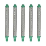 Hoite 5 Stück 30 Mesh Airless-Sprühgerät Grüner Filtereinsatz 304 Edelstahlelemente Ersatz für Farbbeschichtungswerkzeuge
