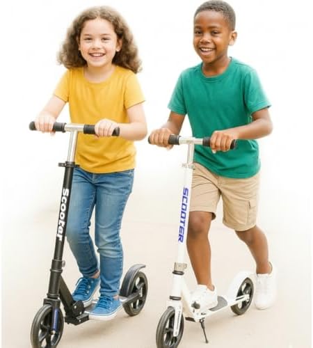 Patinete Infantil Juvenil Dobrável com Freio Traseiro e Altura Aj...