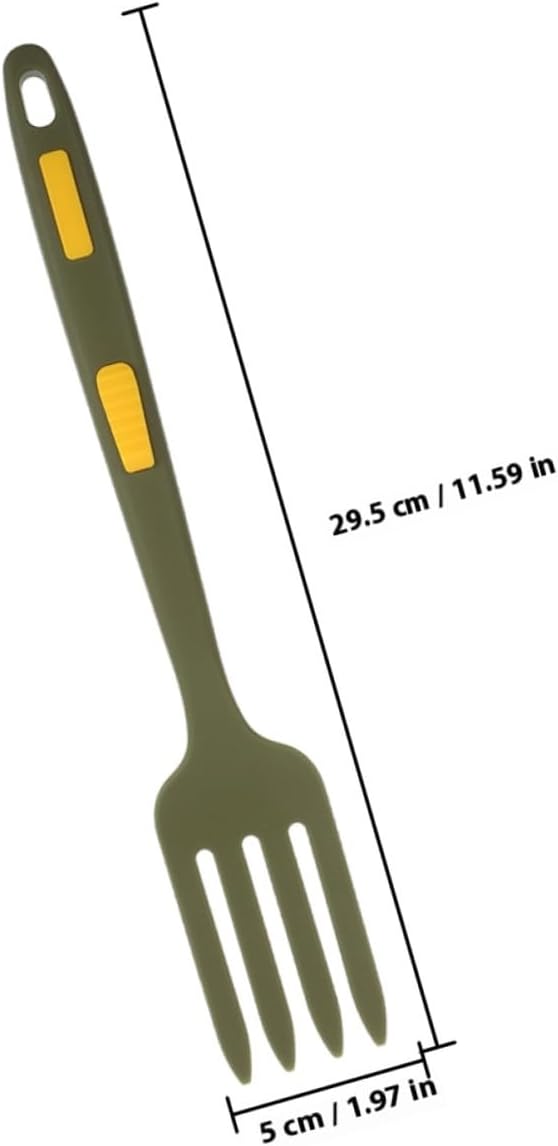 SHOWERORO 2pcs Multi-function Silicone Pasta Forks Reusable Dinner Forks Kitchen Accessories for Home Cooking and Salad Serving