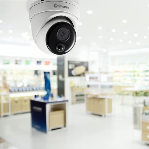 Swann Security Home Dvr Security Dome Camera System With 2Tb Hdd, 4K Ultra Hd Video, 8 Channel 8 Cam, Indoor & Outdoor Wired Surveillance Cctv Camera, Night Vision, Heat Motion Detection #TOP3