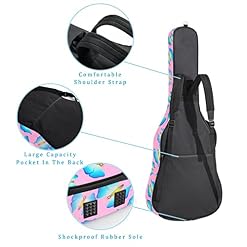 Hondank Étui de protection rembourré pour guitare acoustique classique Motif cercles et carrés, Multicolore 10., 42.9×16… - Les Beatles, Paul McCartney, John Lennon, RIngo Starr, George Harrison Hondank Étui de protection rembourré pour guitare acoustique classique Motif cercles et carrés, Multicolore 10., 42.9x16… – Image 3