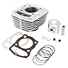 Areyourshop 56.5mm Cylinder Piston Gasket Top End Rebuild Kit for Honda CB 125 S 1976-85, CT 125 1979-83, CL 125 S 1972-74, SL 125 1971-74, TL 125 1973-88, XL 125 1976-78