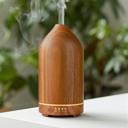 Vankarr Diffusore di Oli Essenziali in Legno di Acacia, Ultrasuoni Diffusore di...