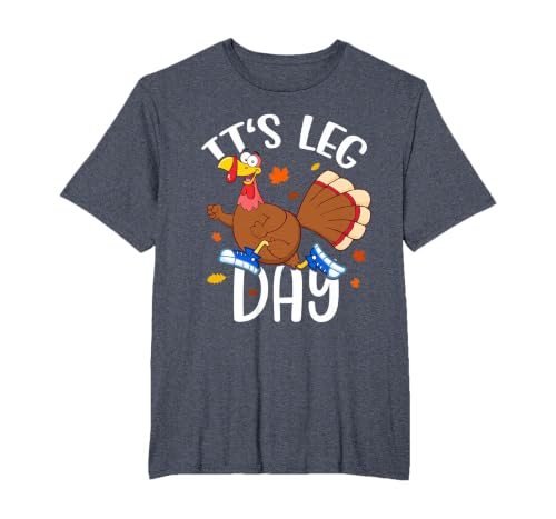 Turkey Trot Costume Kids Adults Thanksgiving Turkey Running T-Shirt, Men's Big and Tall, Heather Blue, 2X Tall