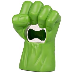 Marvel Avengers Hulk Bottle Opener – Open Your Beverage Like A Super Hero – Officially Licensed – Bar Man Cave Gift for Adults, Men, Dad, Father’s Day – 6 Inches