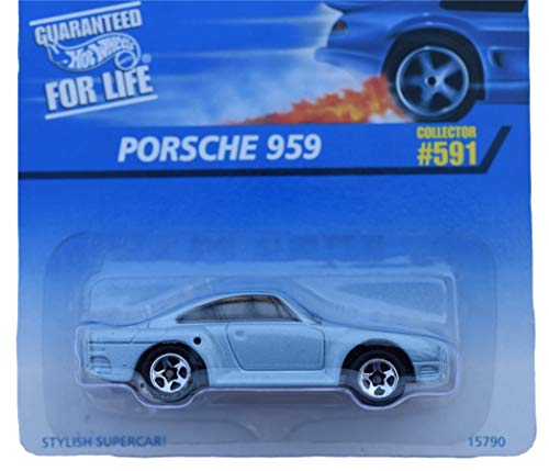 Hot Wheels Porsche 959 Azul miniatura 2