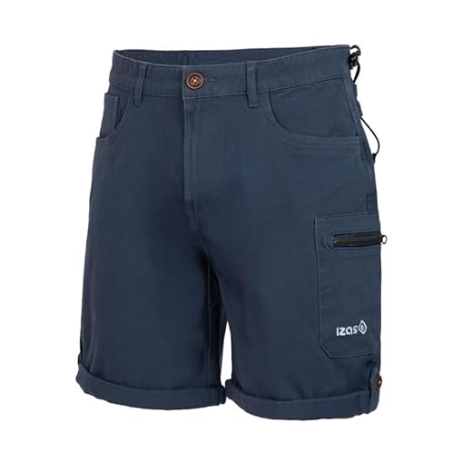 Izas - Pantalón de Montaña para Hombre - Pantalón Elástico de Trekking y Senderismo - Resistente, Transpirable e Impermeable - Regular Fit - Secado Rápido - Lardy SH - Color Azul - Talla S
