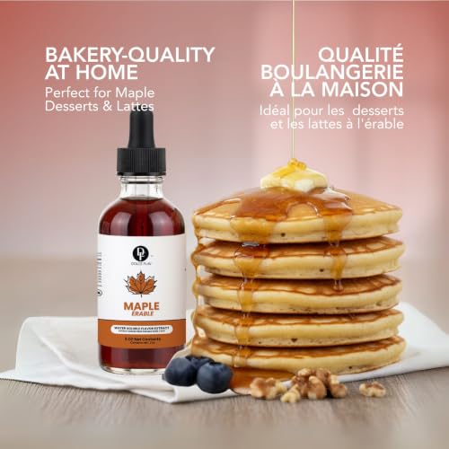 Image of Dolce Flav Maple Extract - 2 Ounce Water-Soluble Multipurpose Flavoring Ideal for Baked Goods, Beverages, Coffee, Desserts & Ice Cream - Perfect Kitchen Gift for Holidays