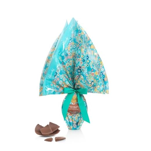 Venchi - Uovo di Cioccolato, Gusto Cioccolato al Latte, con Sorpresa, Grafica Murrine di Venezia, Senza Glutine, 220 gr, Collezione Pasqua, Idea Regalo