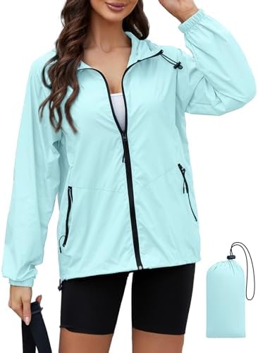 Windbreaker Jacket Women Rain Jacket Women Waterproof Light Jacke...