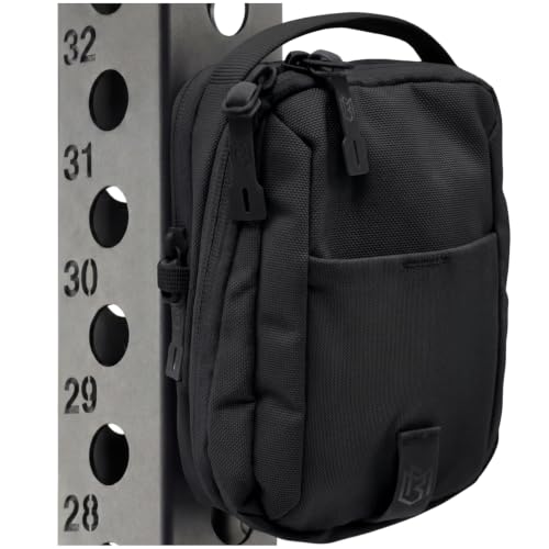 Magnetic Bag Company Magnetic Crossbody Sling Bag for Men & Women | Magnetic Golf Gym & Travel Bag | Crossbody Chest Bag with Phone Pocket Lockable Zippers & Water Resistant Ballistic Nylon (Black)