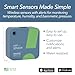SensorPush HTP.xw Smart Temperature Sensor & Humidity Sensor - Bluetooth Thermometer, Barometer, & Hygrometer with App Monitoring - Premium Barometric Pressure Gauge, Temperature and Humidity Monitor