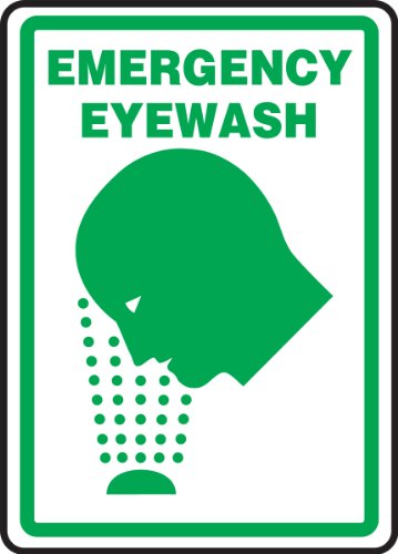 Signalisation lave-yeux de sécurité Accuform panneau graphique 10x7