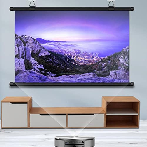Pantalla de proyector manual 60" 16:9 HD para interiores