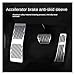 2011-2024 Fit For BMW 5 Series F10 F11 F07 G30 G31 Accelerator Brake Rest Pedal Stainless Steel Pads Car(18-24 G30 G31)