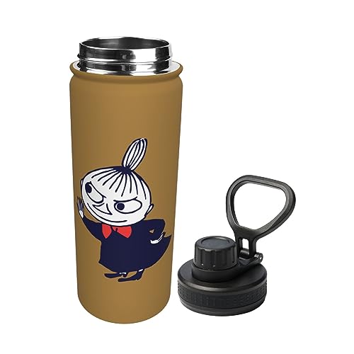 マグボトル ムーミン リトルミイ 水筒 530ml 大容量 真空 断熱 保温 保冷 スポーツボトル 直飲み スクリュー 2重構造 広口 ステンレスボトル 魔法瓶 ハンドル付 おしゃれ 軽量 オシャレ 大人 子供用 洗いやすい