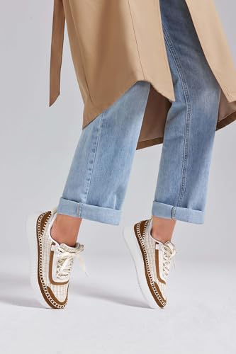 Coutgo Womens Platform Sneakers Lace Up Comfortable Casual Fashion Sneaker Walking Shoes2