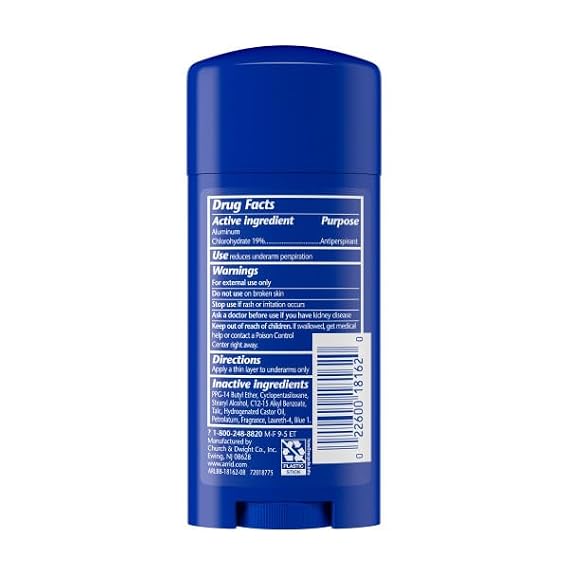 Arrid XX Extra Extra Dry Solid Antiperspirant Deodorant, Cool Shower, 2.6 oz. (Pack of 2)