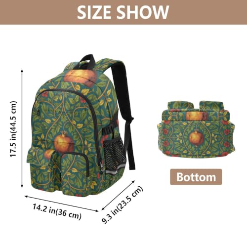 Mochilas para laptop impermeables estilo William Morris para libros 3