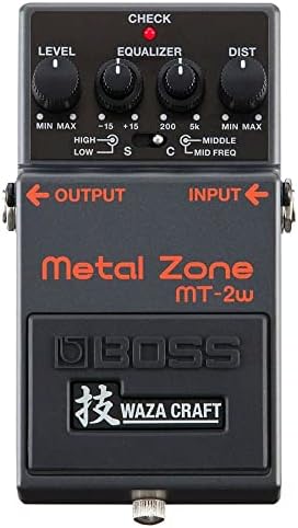 Pedal de Distorção BOSS Pedal MT-2W Metal Zone Waza Craft