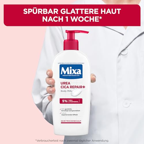 Mixa-Urea-Cica-Body-Lotion-beruhigende-schutzende-Korpermilch-mit-Urea-regenerierendem-Panthenol-fur-sehr-trockene-Haut-hochvertraglich-beugt-Hautirritationen-vor-Urea-Cica-Repair-250-ml | Dealmeister.io Alt tag für bilder post titel