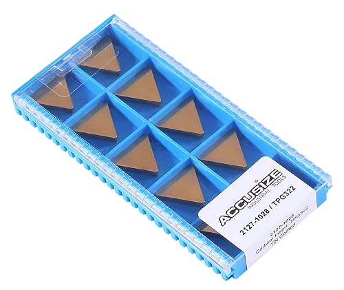 Inserts TPG322 carbure de haute résistance avec traitement TiN durable