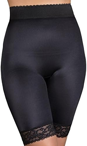 Long Leg Shaper w/Gripper Stretch Lace Bottom Black 7X