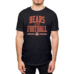 Hybrid Sports NFL – Chicago Bears – Football Arch – Men’s and Women’s Short Sleeve T-Shirt – Size 3 X-Large