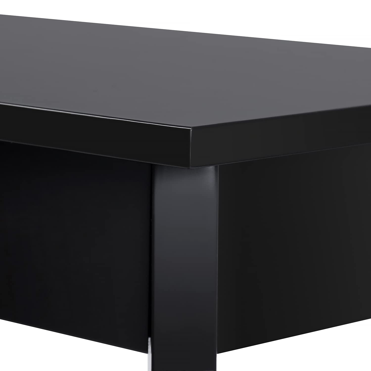 ChooChoo Narrow Console Table, Chic Accent Sofa Table, Entryway Table, Black