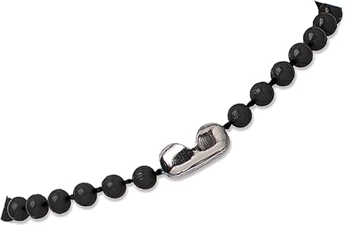 Miniatura 2 de Specialist ID Plastic Beaded Neck Chain - 38" Length - Ball Bead (2.5mm) - Nickel Plated Steel Connector - Bead Lanyard