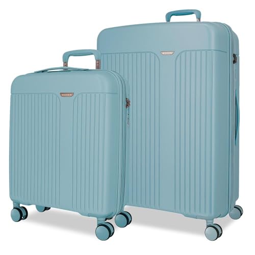 Bagage Movom rigide bleu pour protéger vos affaires des chocs en soute TSA