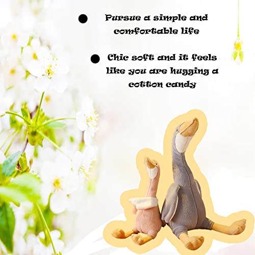 23.6\" Goose Plush Grey Goose Swan Stuffed Animal Duck Plush Toy,Gifts for Kids