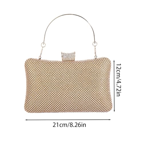 Pochette en strass et sac à main de fête avec chaîne chic