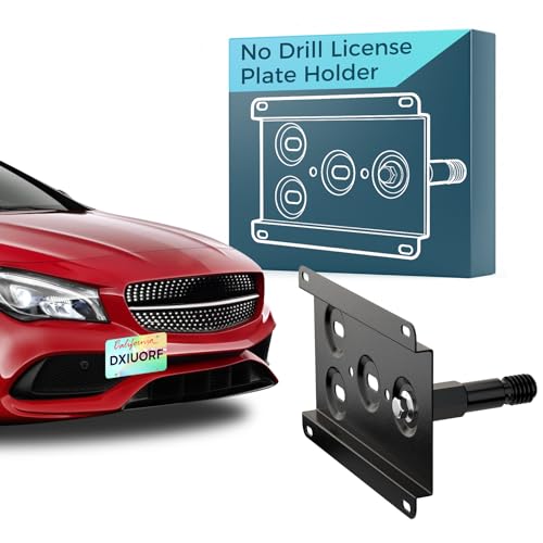 Front Bumper Tow Hook License Plate Mount Bracket Holder No Drill Relocator Hole Adapter Compatible with Mercedes W203 W210 W211 W219 W220 C208 C E S CLS CLK Class by DXIUORF - Used condition - US$33.34