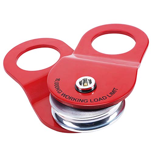 Ayleid 10T Winch Snatch Block Pulley, 22,000 Lb Capacity,Offroad Recovery Accessory For Winch,Truck,Atv&Utv,Black #TOP3