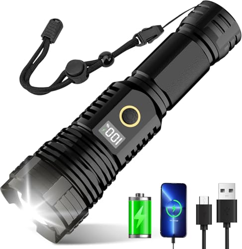 krank_marcello ライト KRLZ Torches LED Super Bright Rechargeable 25000 lumens with LCD