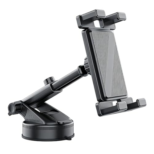 Kaiyzo Soporte Tablet Coche Y Soporte para Tablet Coche con Ventosa De Vacío 75mm, para Dispositivos De 7-12.9 Pulgadas, Instalación En Parabrisas O Pared