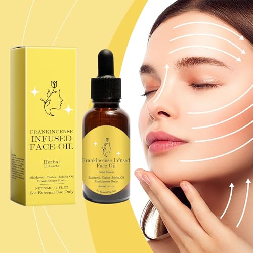 Frankincense Resin Oil for Face,Organic Black Seed Castor Oil and Jojoba Oil,Frankince/nse Infused face Oil,Organic Frankin/cense Oil for Skin,Anti Aging O/il for Women,Body Moisturizing Firming Oi/l - Image 7