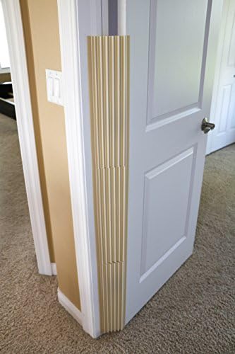 Little Llama 4-Pack Finger Pinch Guard - Hinge Cover Finger Guard to Prevent Door Related Injuries - Light Tan